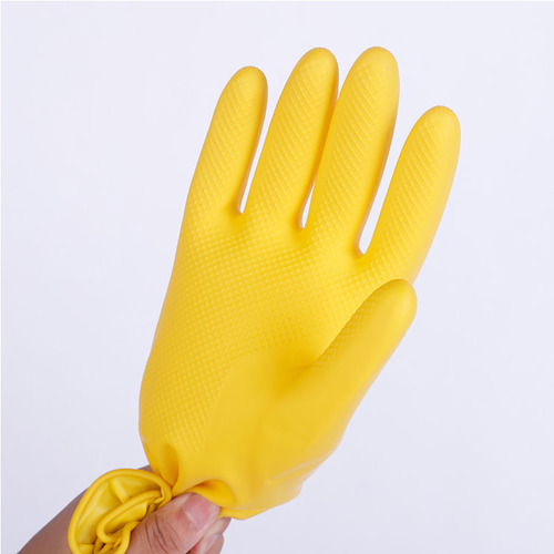 Nylon Latex Thickened Gloves, Waterproof Housekeeping Dishwashing Durable Plastic Gloves, Wholesale Safety Gloves