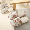 Summer slippers suitable for men and women for beloved indoor, non-slip slide platform, cotton and linen