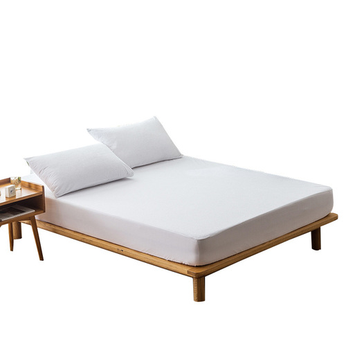 CL002 Manufacturer solid color terry cloth waterproof fitted sheet bed cover urine isolation mattress anti-slip protective cover