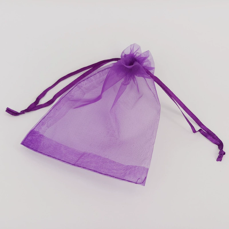 Huidimeng завод поставки Прямые Оптовые простой мешок пряжи органза снег пряжа мешок шнурок мешок ювелирных изделий мешок упаковки мешок