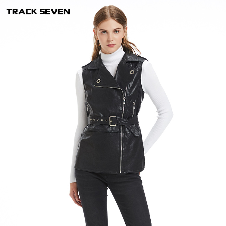 Gilet femme TRACK SEVEN en En cuir - Ref 3317536 Image 1