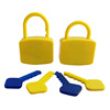 Plastic children Toys Lock with key Puzzle Graffiti available children Graph mathematics Special education teaching