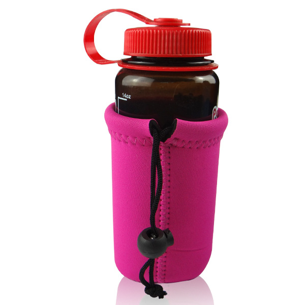 厂家定制潜水料水瓶套 neoprene玻璃水瓶保护套装 登山瓶套