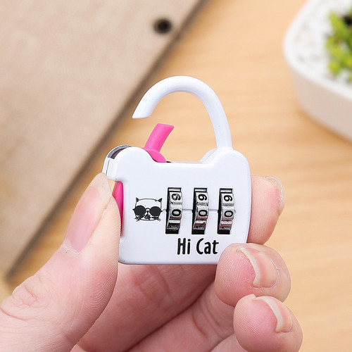Blister card packaging mini practical student dormitory cabinet small suitcase bag anti-theft password lock gym padlock