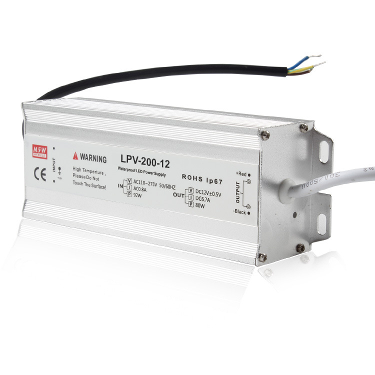 明伟LPV-200W-12V监控防水恒压电源日光灯开关电源 led驱动厂家