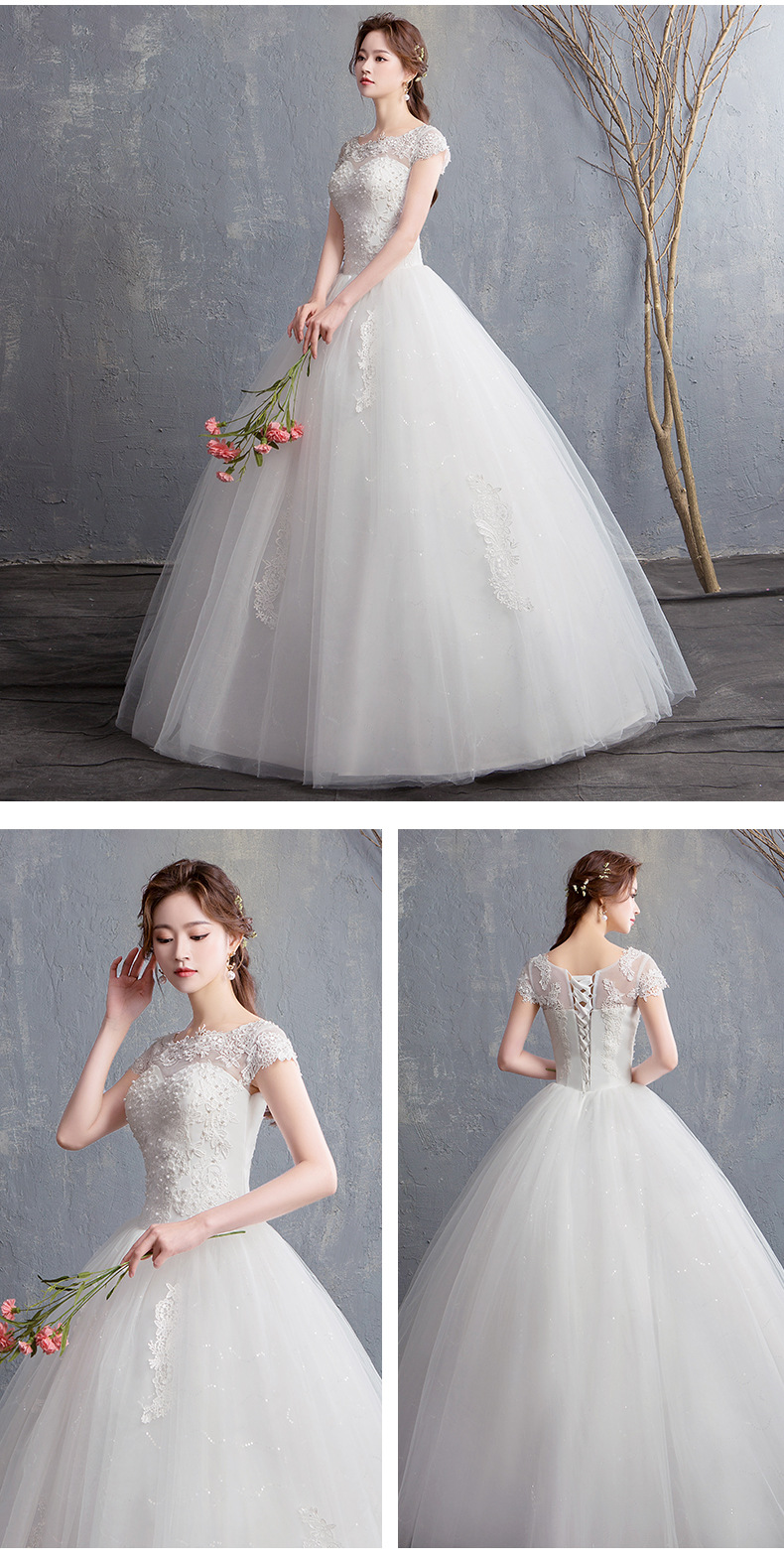 Robe de mariée YIXI en Dentelle - Ref 3310132 Image 11