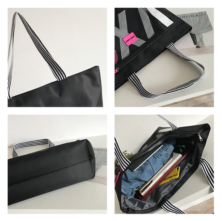 Autumn New Korean Super Large Capacity Women's Bag Waterproof Trendy Leisure Travel Bag Women's Wet and Dry Separation_voghion.com