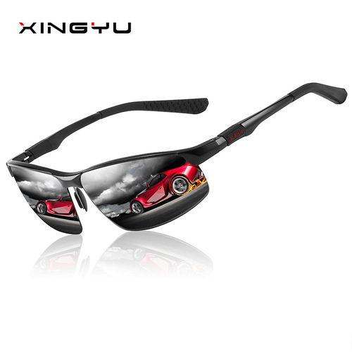 New Aluminum Magnesium Sunglasses Men's Polarized Glasses Personalized Trendy Sunglasses Driver Driving Mirrors Wholesale 3121