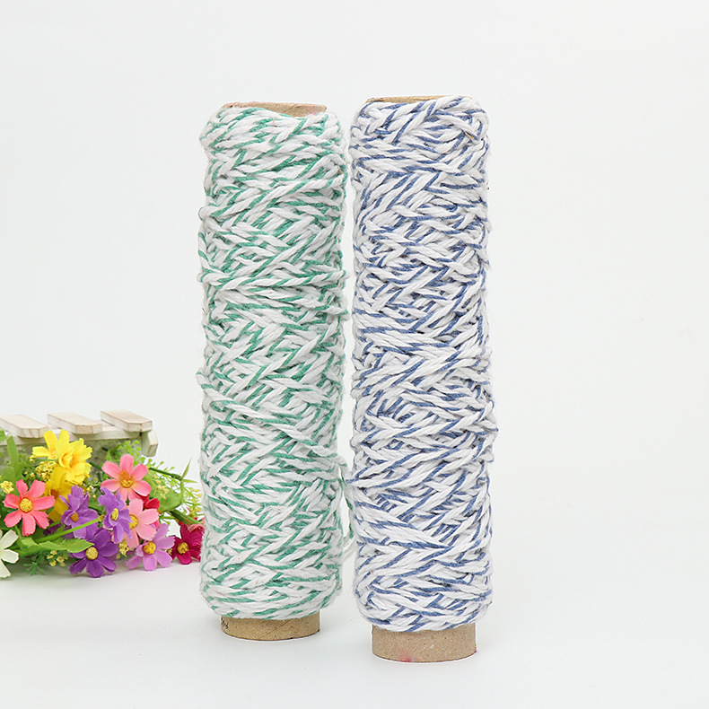 双色彩色棉绳螃蟹包礼品棉线线编织绳包装绳粽子装饰diy手工材料