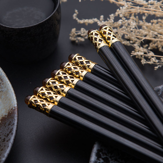 Hợp kim đũa đũa Gift Set đầy đa hợp kim đũa đen hợp kim đũa Nhật Bản một thế hệ các chất béo Đũa