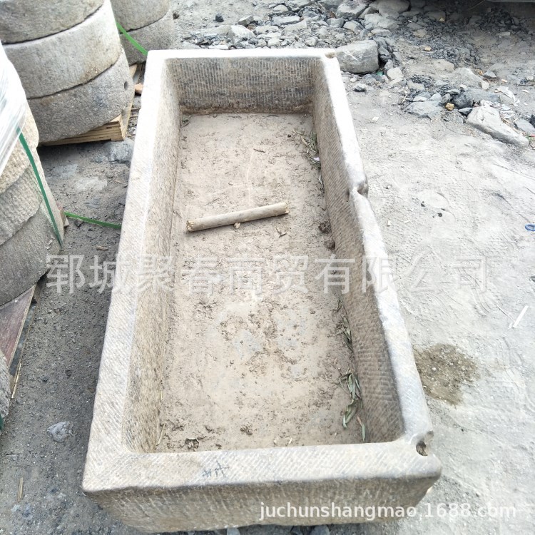 山东聚春青石槽  青石板可加工 定制庭院摆件