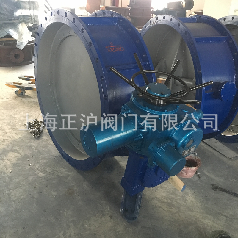 上海正沪阀门制造电动蝶阀D943H开关防爆型电动调节蝶阀工业煤气
