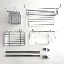 厨房收纳架14件套装  欧洲储物挂架组合 镀铬厨房置物架收纳