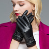Gloves, demi-season warm fashionable set