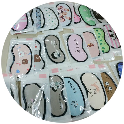 New Korean version of cute cartoon ice bag eye mask, multi-functional personalized light-blocking sleep eye mask, wholesale