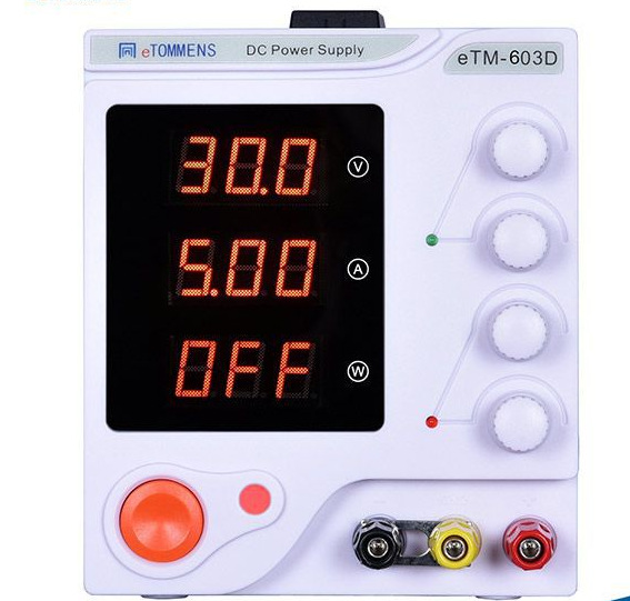 60V3A5A同门eTOMMENS直流稳压电源eTM-603D/605D 0-60V3A5A可调