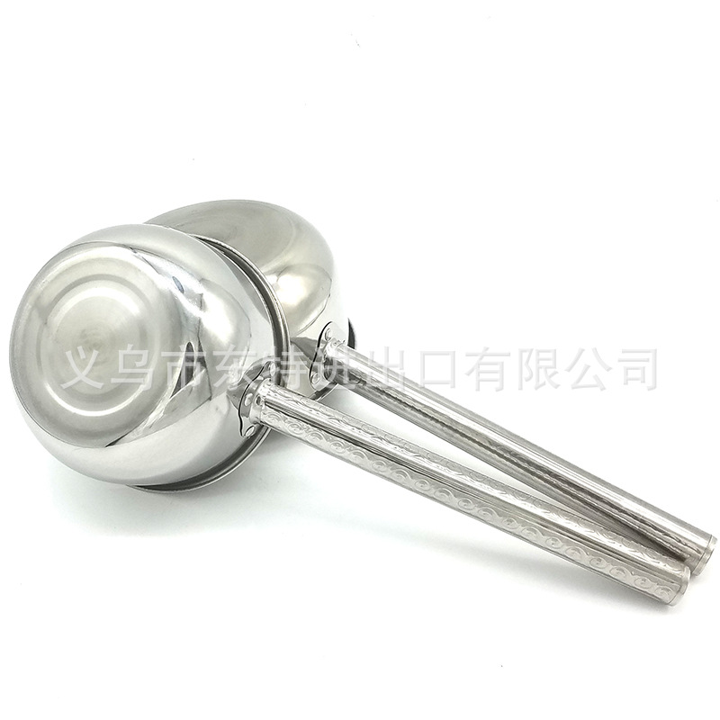 Factory direct sales of stainless steel flat-bottomed long-handled spoons, non-magnetic water ladles, kitchen and hotel extended handle water spoons, household soup spoons detail image 8