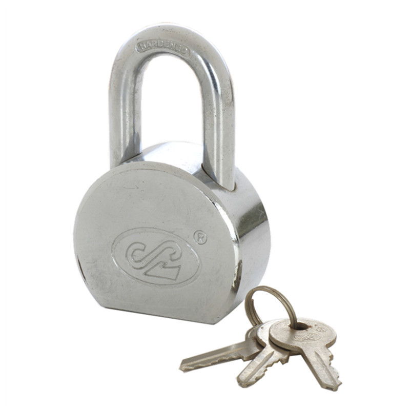 Factory direct supply of padlocks, door locks, lock sets, round steel locks, copper lock cores, high safety, anti-violence, chrome-plated, gold-plated and nickel-plated, safety and anti-picking, 55-65mm pic 3