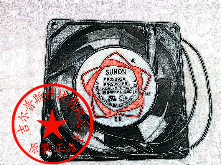SF9225AT 2092HBL 220-240V 0.10A 92X92X25MM SUNON建准风扇