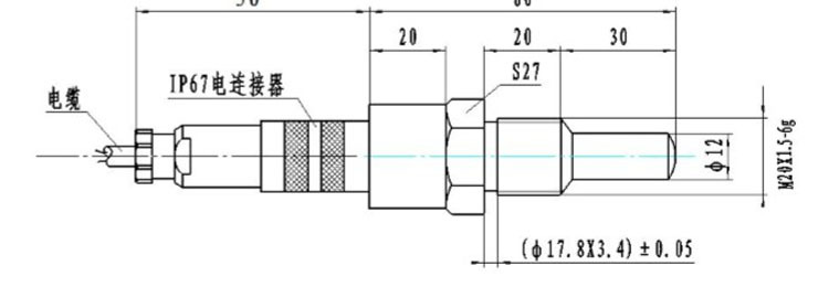 温度传感器 Temperature Transducer非标定制GW100/P1J4Y传感器