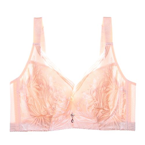 250 pounds fat mm large size full cup big breasts show small breathable adjustment women's underwear bra bra