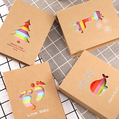 Deyuan kraft paper photo album 6 inches 100 sheets 4R interstitial photo album children's studio souvenir album cartoon photo album