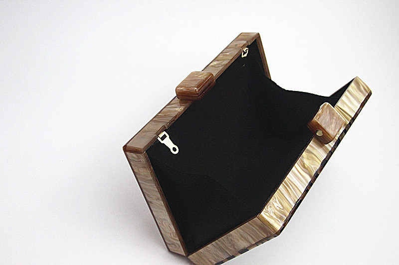 Evening Bag Bags Type Apricot Pvc Arylic Geometric Square Evening Bags
