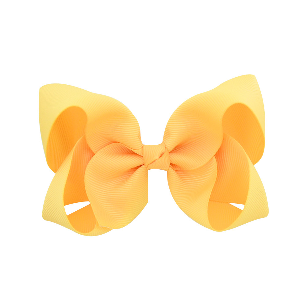 Simple Fashion Style Flower Bow Children's Ribbed Ribbon Bow Hairpins display picture 5