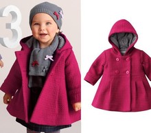 冬季新款 小女孩童韓版娃娃裝保暖大衣連帽外套3色可選