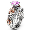 Accessory for beloved, zirconium, fashionable ring with stone, jewelry, wish, European style
