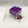 工厂直销 订做  方形亚克力花盒 透明带抽屉有机玻璃鲜花收纳盒|ms
