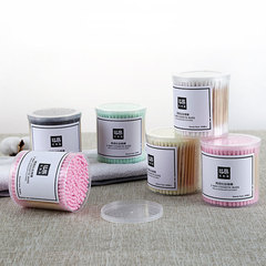 比高廠家 200支化妝美妝美甲美容卸妝棉簽彩色尖頭螺旋掏耳棉簽棒