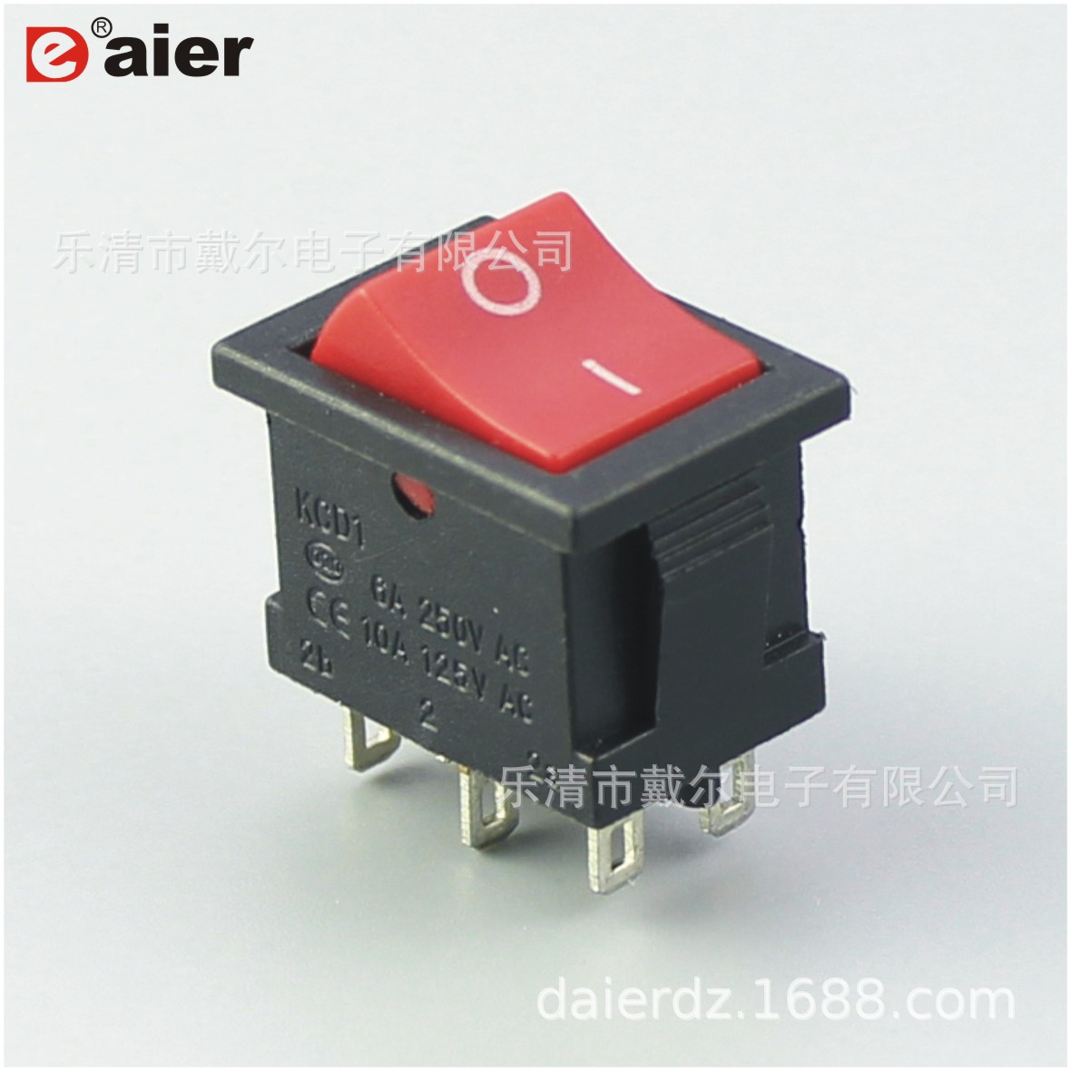 KCD1-202-1   6脚船型开关 童车开关