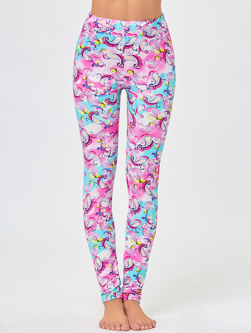 Autumn Fashionable Printed Pencil Pants Mixed Color Slim Fit Comfortable Fabric Casual Wear Sports Wholesale