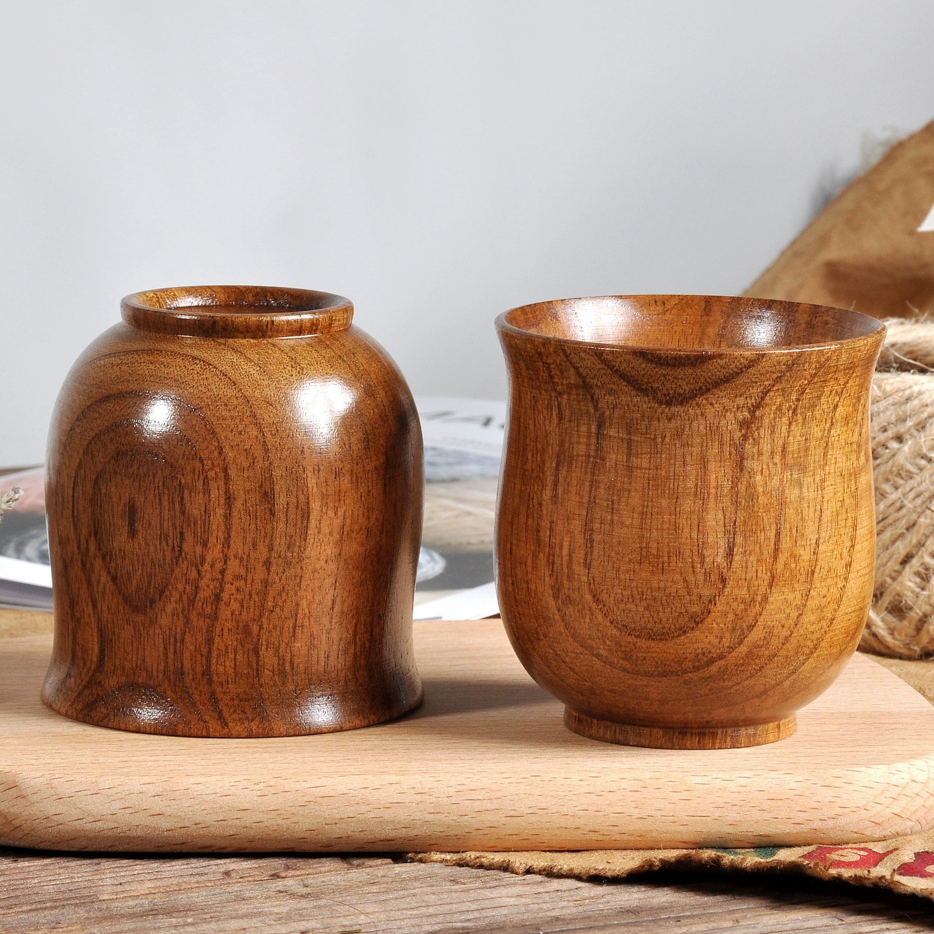 New product listing department stores natural simplicity big belly jujube wood cup three -color cup tea ceremony tea cup