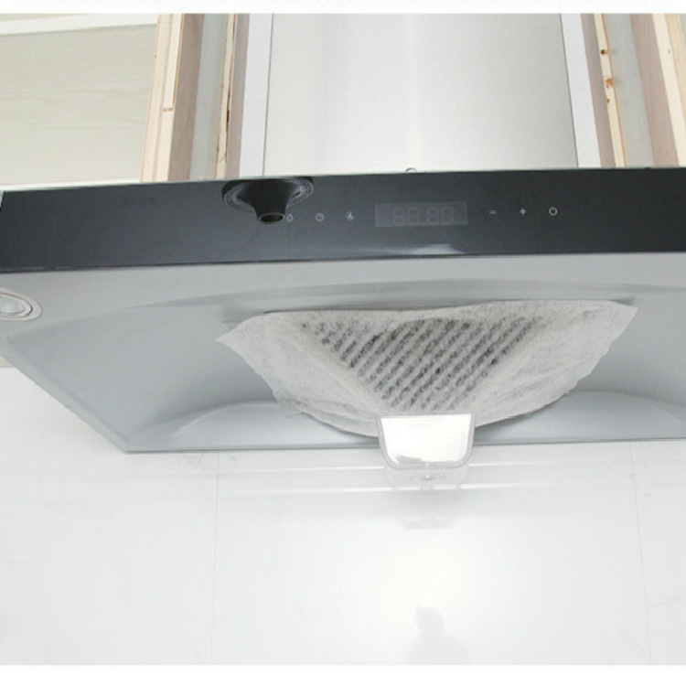 Cocina reemplazable ventilador de cocina papel de algodón absorbente de aceite 2 paquetes de filtro a prueba de aceite algodón no inflamable no tejido papel absorbente de aceite