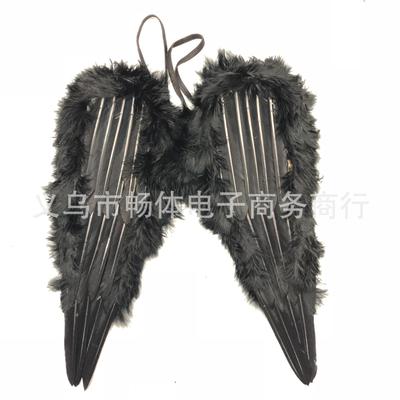 厂家直销 天使翅膀舞台服饰表演配件儿童羽毛翅膀天使|ms