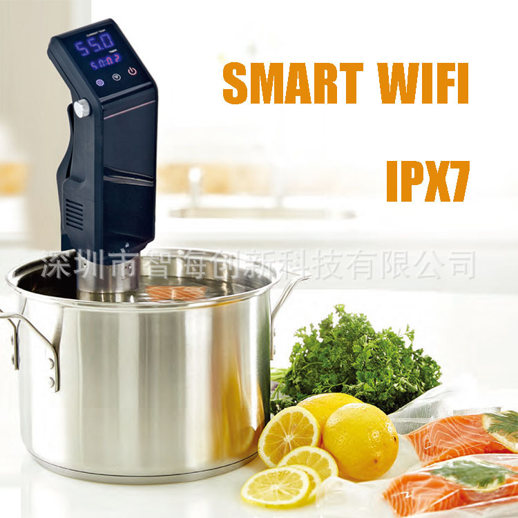 저온 슬로우 쿠킹 머신, 미식가 분자 조리 기계, 서양 음식 wifi 공장 출고 SOUS VIDE 타이밍 및 항온 앱
