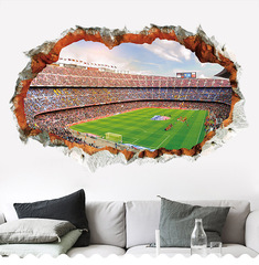 Kunshang New Cup Series 3D Stereo Football Hole Wall Sticker Living Room Creative Sticker 9305