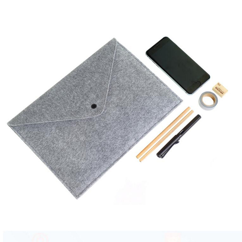 新款毛毡文件包毛毡广告礼品文件袋A4文件毛毡袋定制logo