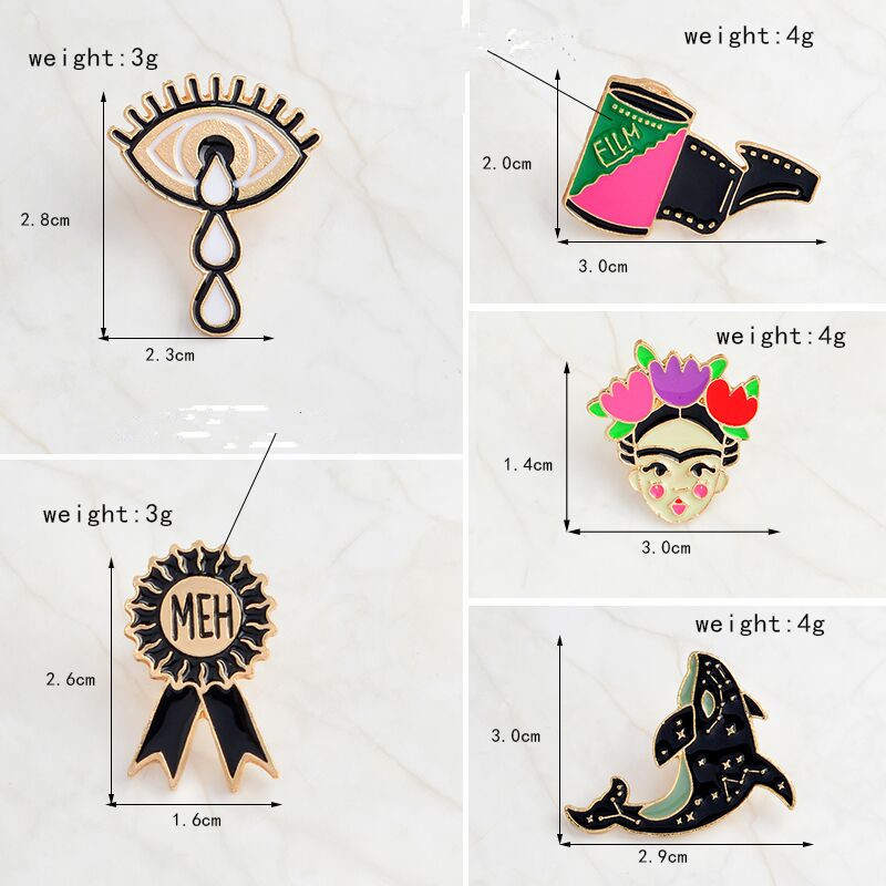 10g Weight Brooches Classification Fashion Pin Animal Eye Alloy Plating Unisex Brooches
