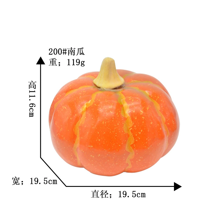 Factory Direct Simulture Simulation Vegetables 200#Pumpkin Bubble Pumpkin Decoration Wholesale