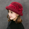 Winter fashionable woolen keep warm knitted hat for mother with hood, for middle age