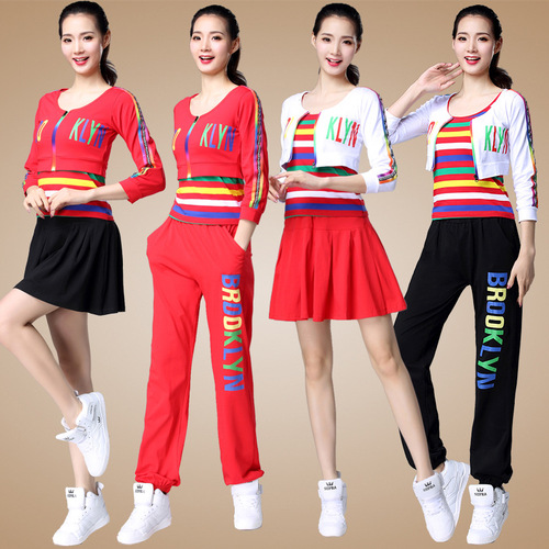 Tingzimei 2020 square dance costume new suit cotton three-piece autumn and winter long-sleeved performance costume for adults