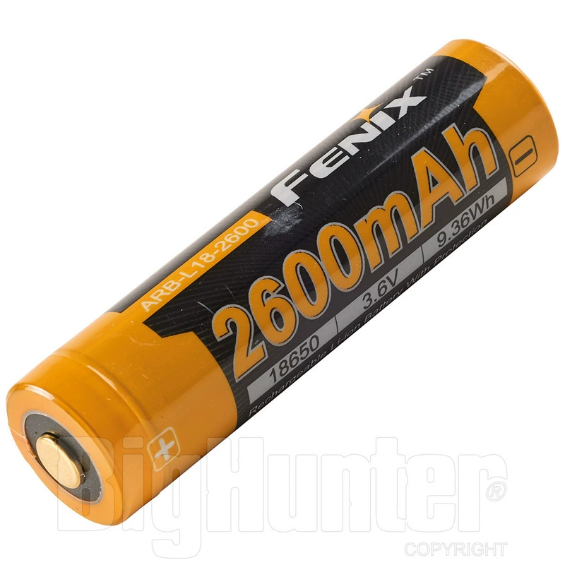Поставка батареи Fenix Arb-L2 lithium 2600mA с защитной схемой