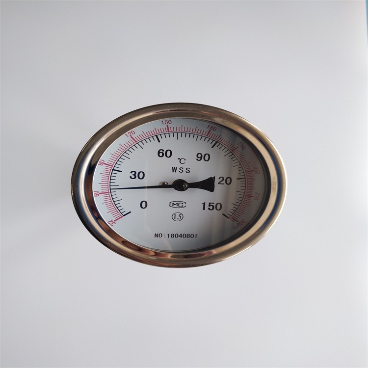 出口机械指针双金属温度计WSS食品级卫生型法兰