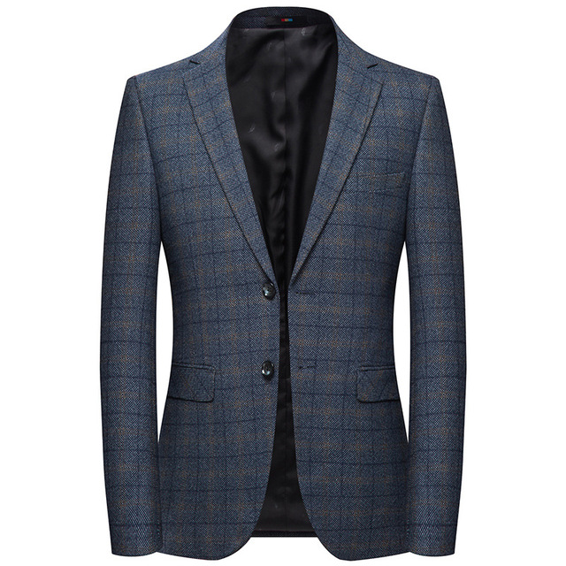 Men’s casual suit Fall new checked suit jacket Korean