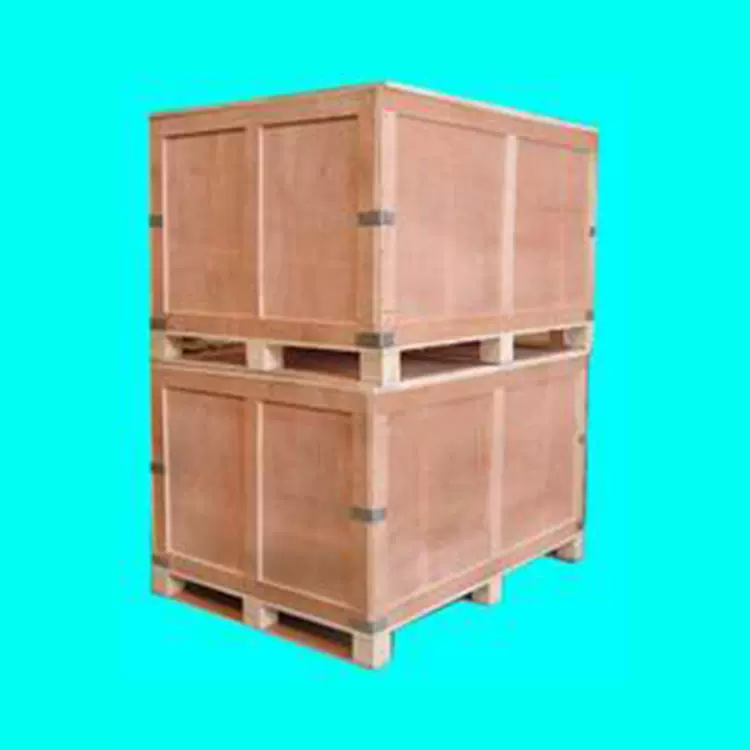 定制欧标出口木箱大型机械设备周转木包装箱免熏蒸胶合板钢带扣箱