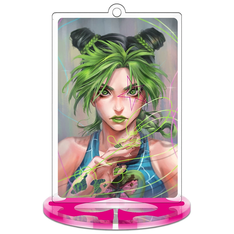Пиктограмма JOJO's Wonderful Adventure Golden Wind Surrounding Q-version Acrylic Humanoid Small Stand Card Keychain Pendant Ornament