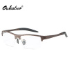 New men's aluminum magnesium flat light lens optical frame can admire close -the -eye glasses riding half -frame glasses shelf mirror 8177